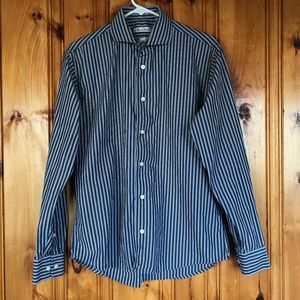 Men's Striped Slim Fit Button-down 34/35